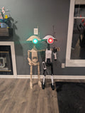 Large Illuminated-Eye Sci-Fi Droid — Raw 3D Print